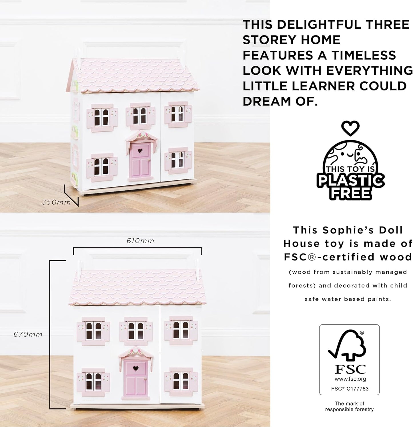 Le Toy Van H104 Casa Sophies, 3 años