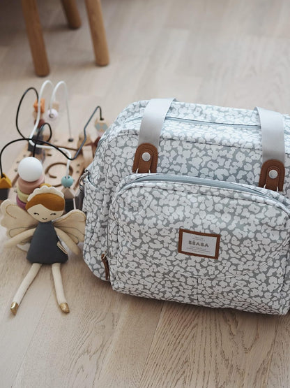 BÉABA - Genève II - Bolsa para Troca de Fraldas - Bolsa para Fraldas para Bebês e Recém-nascidos - Grande capacidade - Trocador - Bolsa isotérmica para lancheira - Sistema de fixação para carrinho