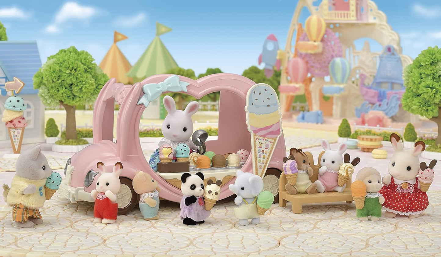Sylvanian Families  Van de sorvete, rosa pastel
