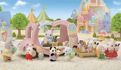 Sylvanian Families  Van de sorvete, rosa pastel