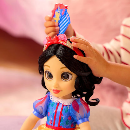 Disney Boneca Oficial da Branca de Neve da Store com Escova de Cabelo de Brinquedo, 40,5 cm / 16 pol., Coleção Once Upon a Story, Idade 3+