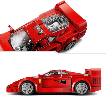 LEGO Speed ​​Champions Superdeportivo Ferrari F40 para construir, modelo de coche de juguete para niños y niñas a partir de 9 años, con minifigura del conductor, decoración de la habitación infantil, idea de regalo 76934