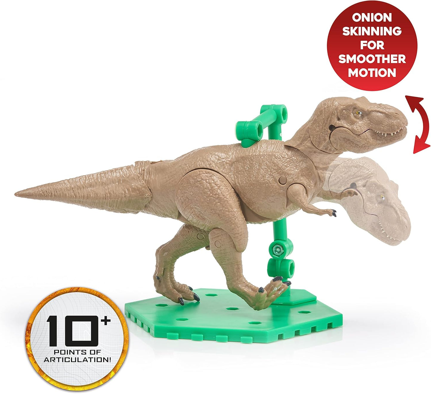 UAU! COISAS - Brinquedos de dinossauro Jurassic World MovieMates | Boneco de ação azul hiperarticulado e aplicativo | Brinquedos oficiais de dinossauro Jurassic World e Dominion para maiores de 3 anos