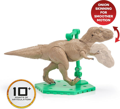 UAU! COISAS - Brinquedos de dinossauro Jurassic World MovieMates | Boneco de ação azul hiperarticulado e aplicativo | Brinquedos oficiais de dinossauro Jurassic World e Dominion para maiores de 3 anos