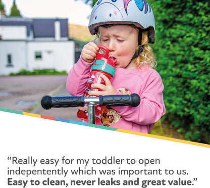 Nuby Garrafa de água Super Quench - Copo com canudinho antiderramamento para crianças pequenas | 540 ml/19 oz | Alça de transporte | Fluxo livre | Pode ser lavado na máquina de lavar louça e esterilizado | Copo adequado para crianças de 18 meses ou mais