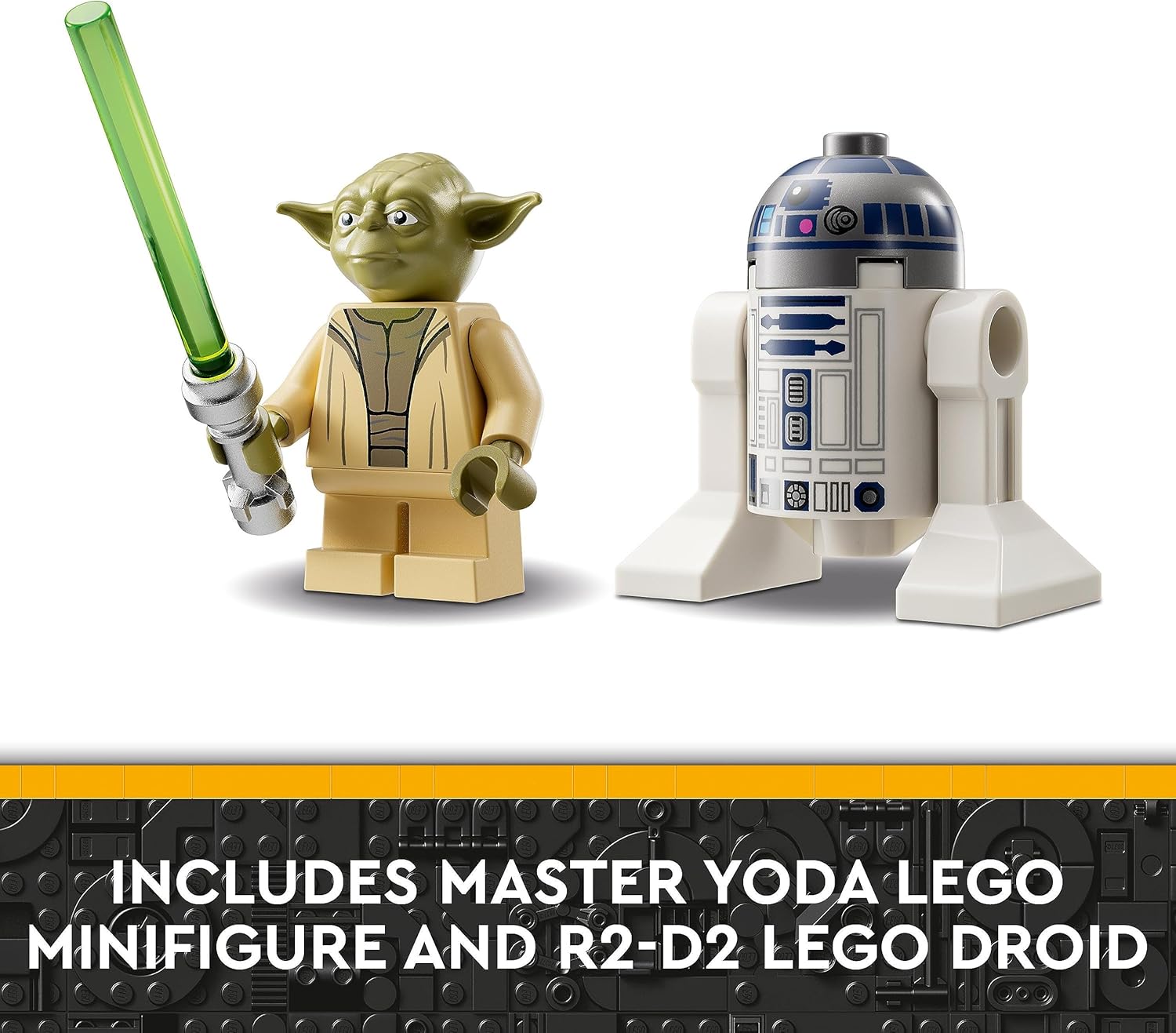 LEGO Brinquedo de construção Jedi Starfighter de Star Wars Yoda para c