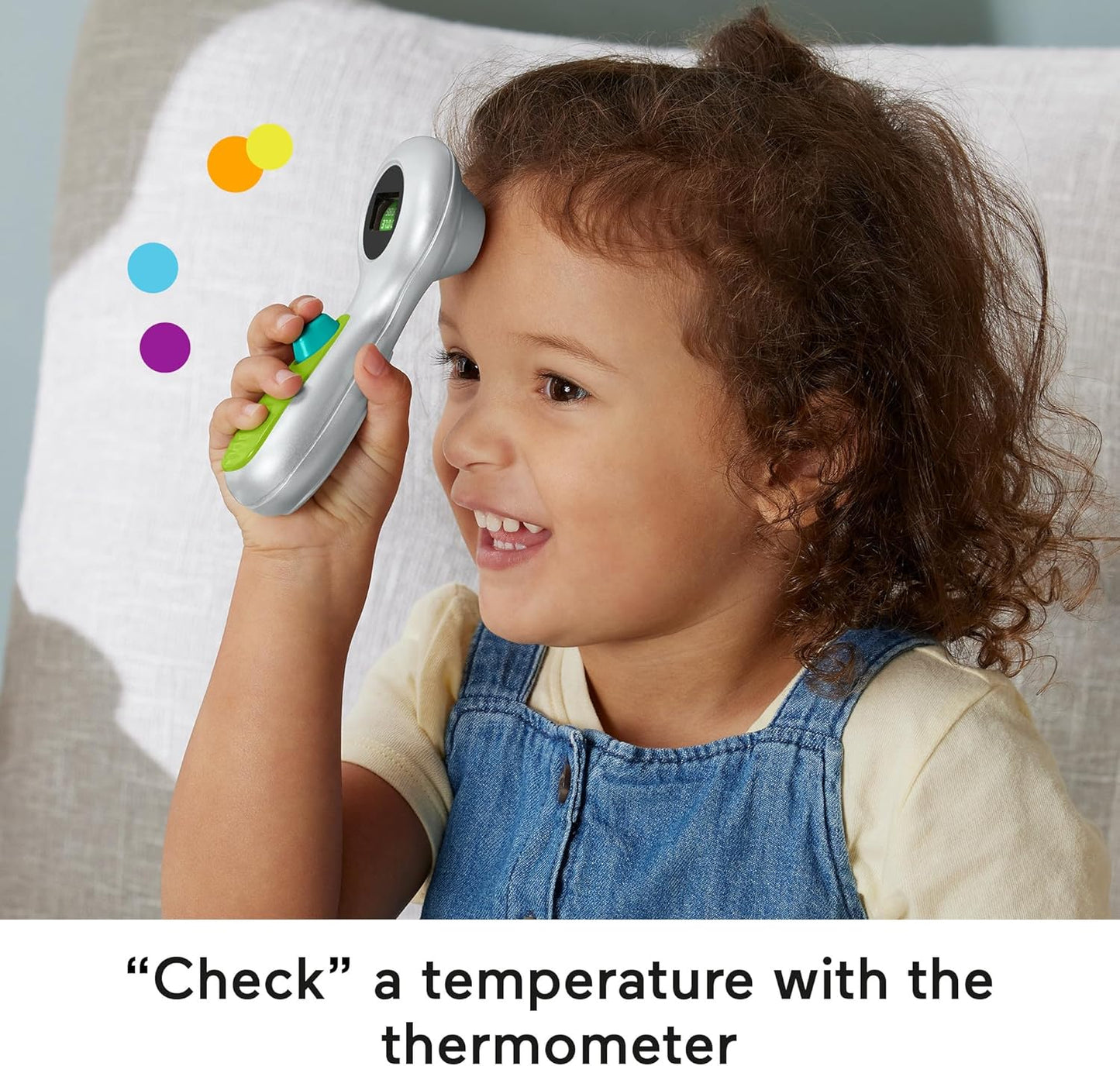 Kit Médico de Brinquedo Fisher-Price para Crianças em Idade Pré-Escolar, 7 Peças, Bolsa de Médico, Brinquedo para Vestir, para Crianças a partir de 3 Anos, HYH26