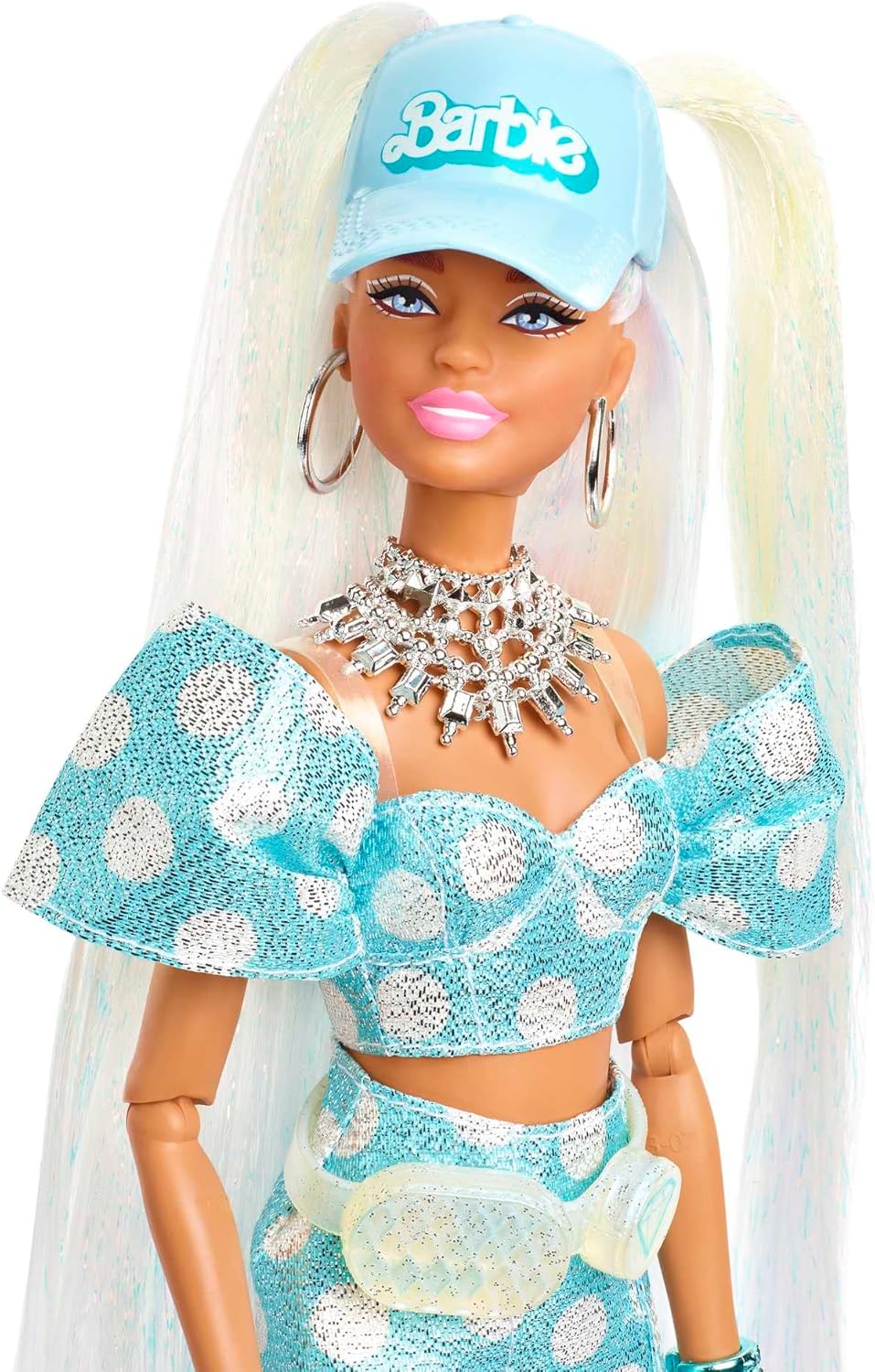 Barbie Pacote Extra com 5 bonecas com boneca Barbie Extra exclusiva, 70 peças de moda e acessórios, 5 bichinhos de estimação, cabelo extra longo e articulações flexíveis, 3 anos ou mais