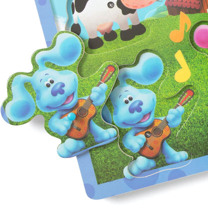 Melissa & Doug As pistas de Blue e você! Quebra-cabeças magnéticos para levar