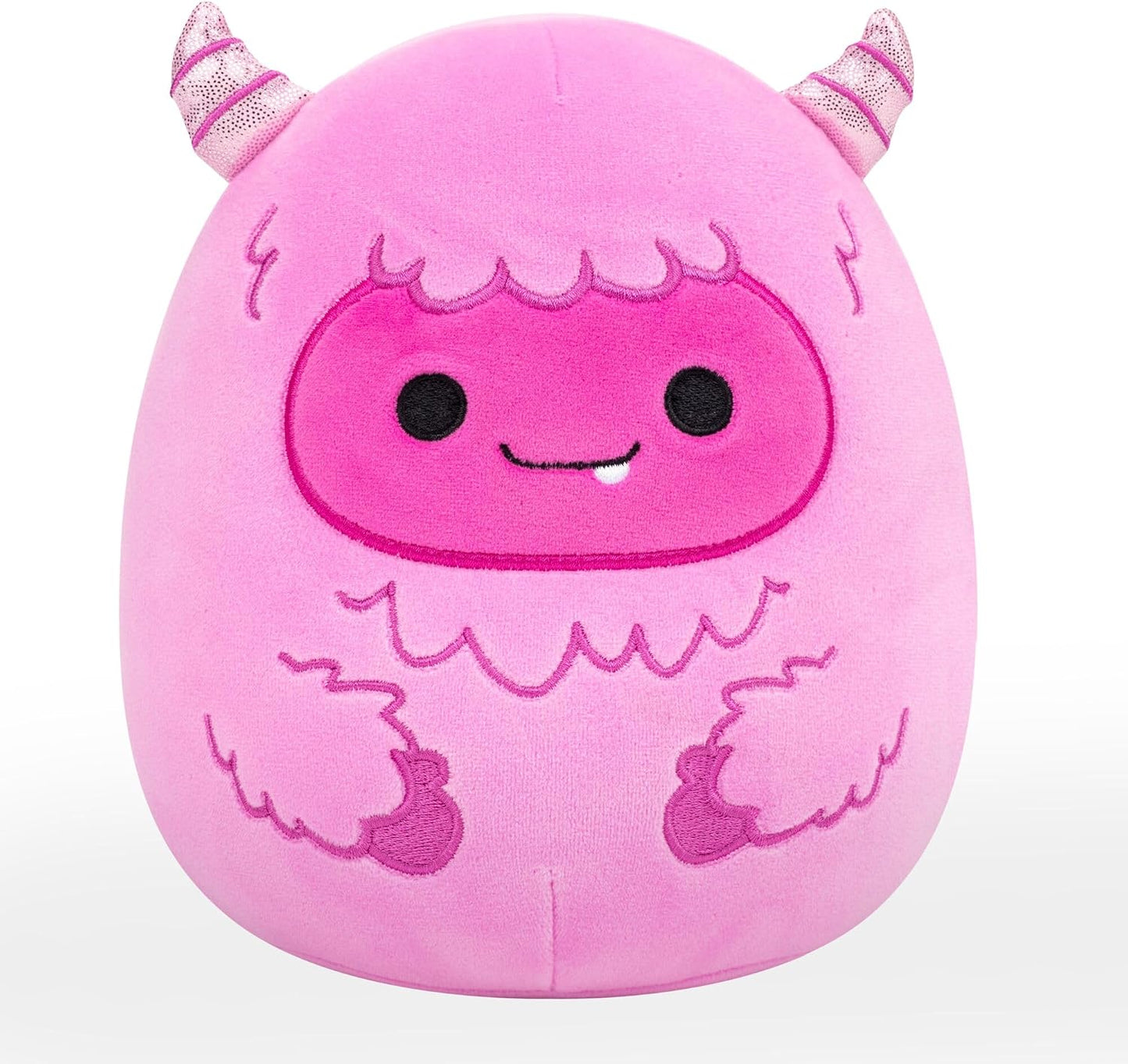 Squishmallows Original de 7,5 Polegadas Nenezy, o Yeti Rosa – Pelúcia Oficial da Jazwares