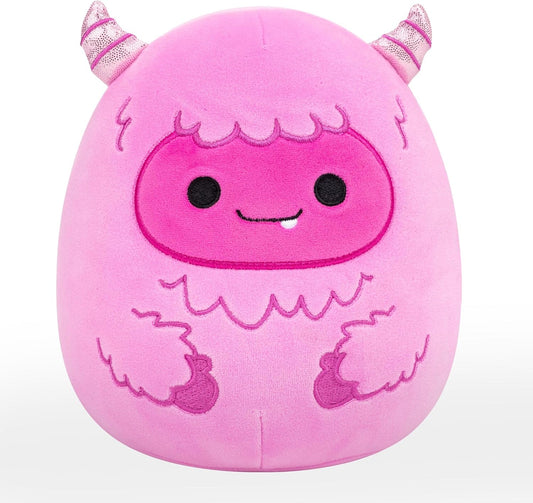 Squishmallows Original de 7,5 Polegadas Nenezy, o Yeti Rosa – Pelúcia Oficial da Jazwares