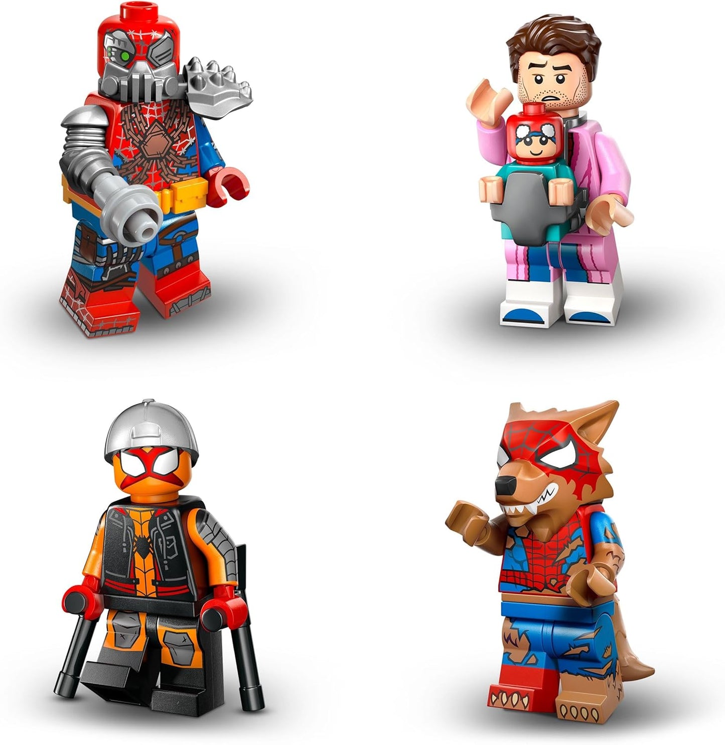 LEGO Minifiguras Homem-Aranha: Através do Aranhaverso - Ganhe 1 de 12 brinquedos colecionáveis com acessórios - Personagens incluindo Miles Morales - Presente para meninos e meninas a partir de 5 anos - Caixa Misteriosa - 71050