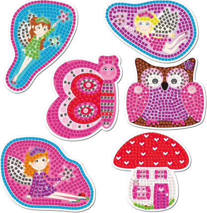 Galt, Make a Mosaic, Mosaic Kits For Children, Ages 5 Years Plus, Galt Fairy Sparkle Mosaics -Childrens Glitter Mosaic Set,Arts and Crafts Kit for Kids,Colourful Design