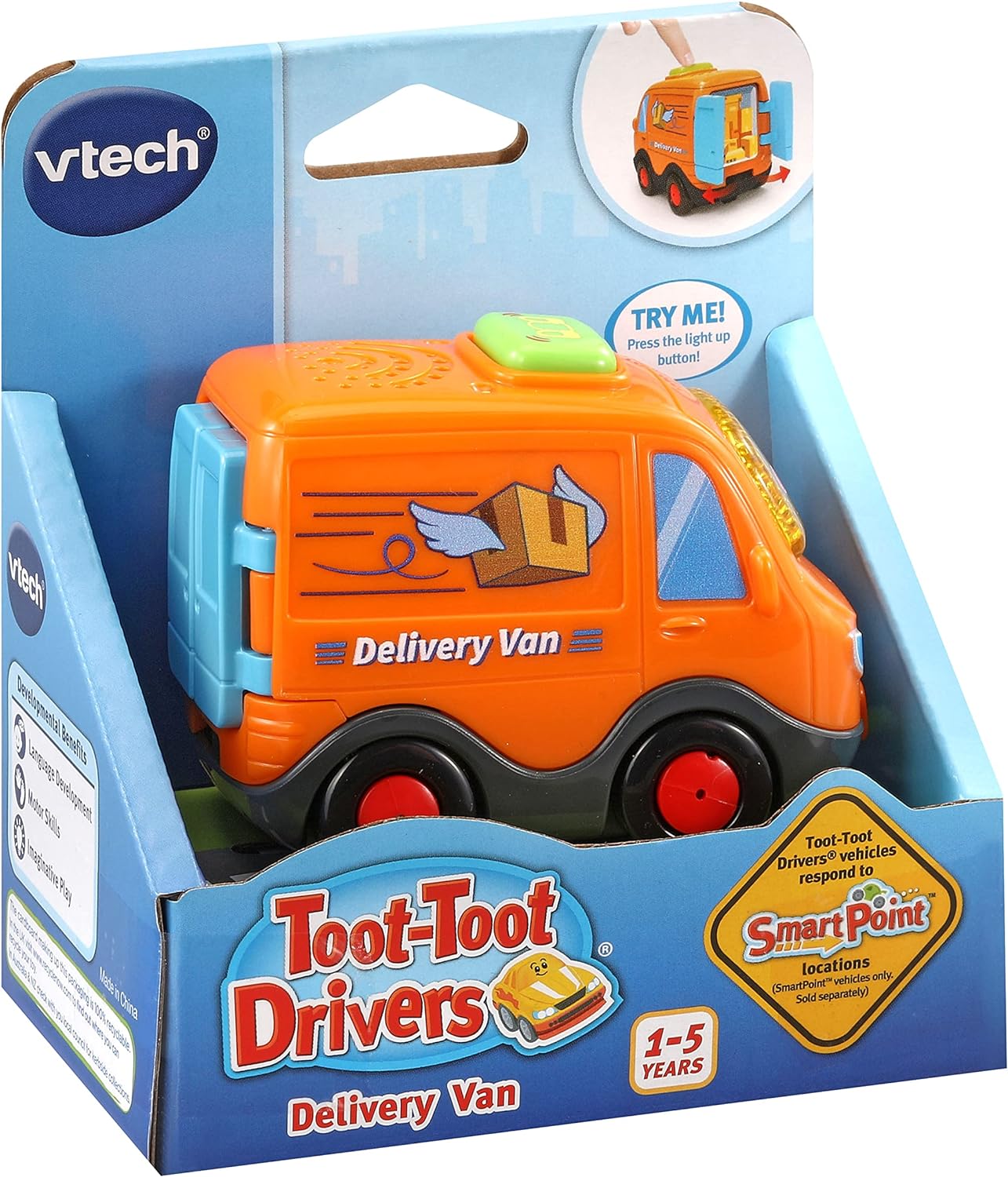 VTech Toot-Toot Drivers Convertible, Coche de Juguete para 1 año, Vehículo de simulación con Luces y Sonidos, Juguete Interactivo para niños pequeños de 12 Meses, 2, 3, 4+, versión en inglés