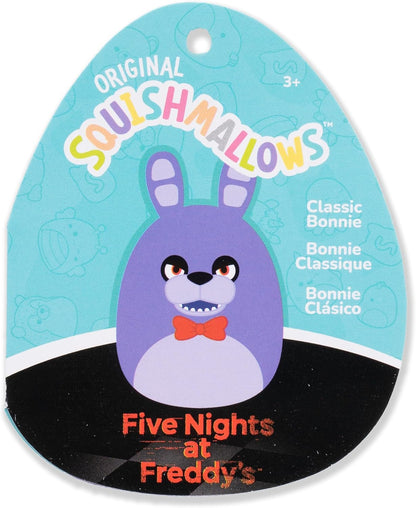 Squishmallows Original Five Nights at Freddy’s – Bonnie Clássico de 8 Polegadas – Pelúcia Oficial Jazwares Ultramacia