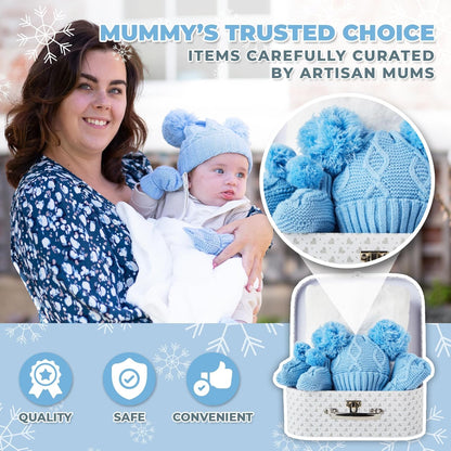 Conjunto de presentes unissex para bebês - Presentes para bebês recém-nascidos unissex, presentes para revelação do sexo do bebê, presentes personalizados para chá de bebê - presentes personalizados, roupas de inverno para bebês