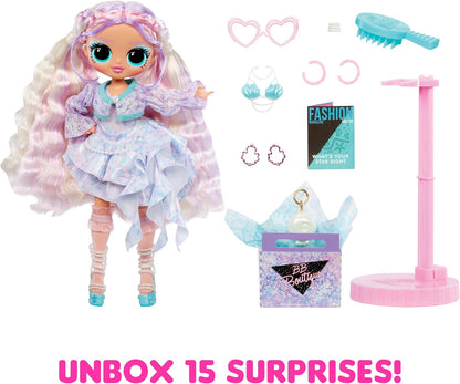 LOL. Surpresa! OMG Fashion Doll Pearl com 15 surpresas - boneca incluindo roupas e acessórios com tema de sereia - ótima para crianças a partir de 4 anos