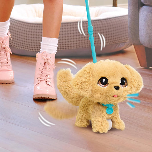 furReal Wag-A-Lots Golden Retriever Brinquedo Interativo de Pelúcia para Crianças, com Sons e Coleira, Funciona a Pilhas, para Crianças a partir de 4 Anos, da Just Play