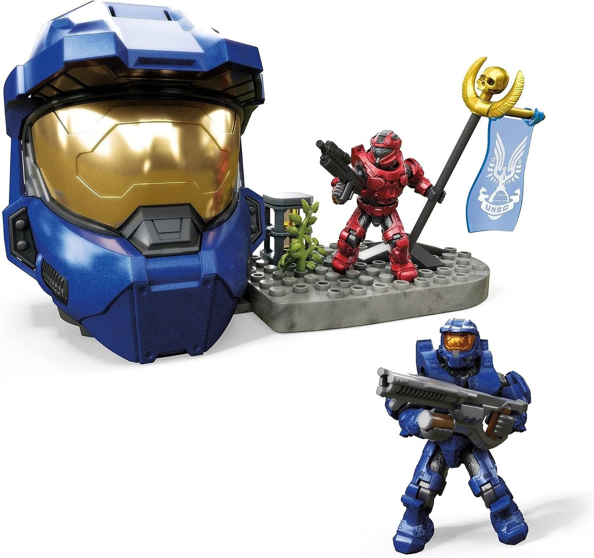 Mega Conjunto de Montagem Halo Capture a Bandeira – 59 Peças, Idade 8+