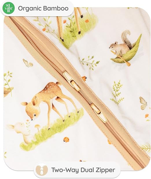 BABYGO Macacão Baby Grow com zíper 95% bambu | Meninos Meninas e Unissex 0 mês