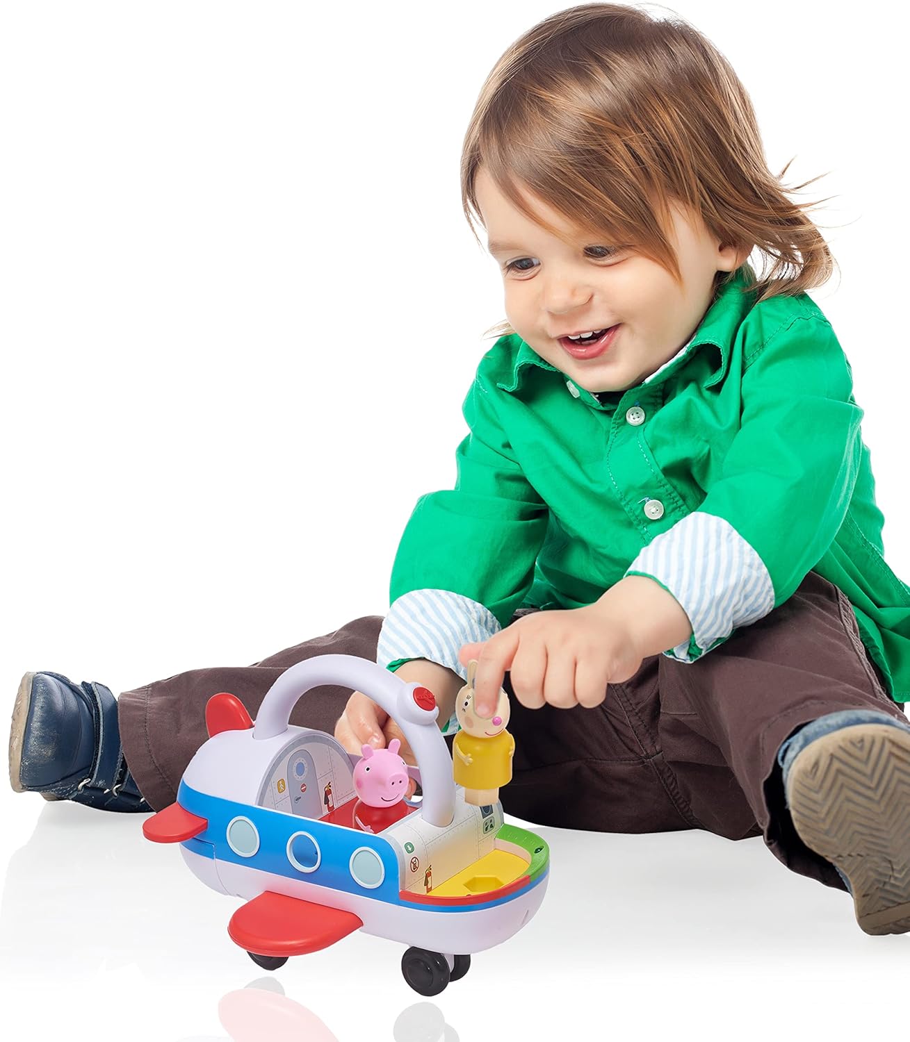 Uau! Brinquedos da Peppa Pig: Avião Inteligente | Brinquedo Interativo para Aprendizagem Pré-Escolar | Mais de 25 Luzes, Sons e Frases | Detecção de Movimento | Para Crianças de 2, 3, 4 e 5 Anos