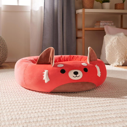 Squishmallows Cama para animais de estimação Original 30 polegadas Cici the Red Panda - Cama grande ultramacia oficial de pelúcia para animais de estimação