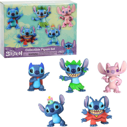 Disney, Conjunto de figuras colecionáveis do Stitch, da Lilo da com 5 peças, brinquedos infantis para crianças a partir de 3 anos da Just Play.