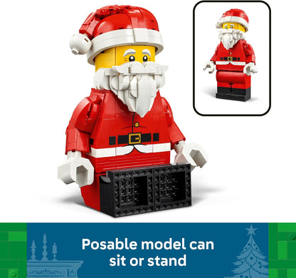 LEGO Minifigura de Papai Noel em escala ampliada 40820 | Brinquedo para meninos e meninas a partir de 10 anos, figura de Papai Noel, enfeite festivo para prateleira, ideia de presente de Natal, 761 peças