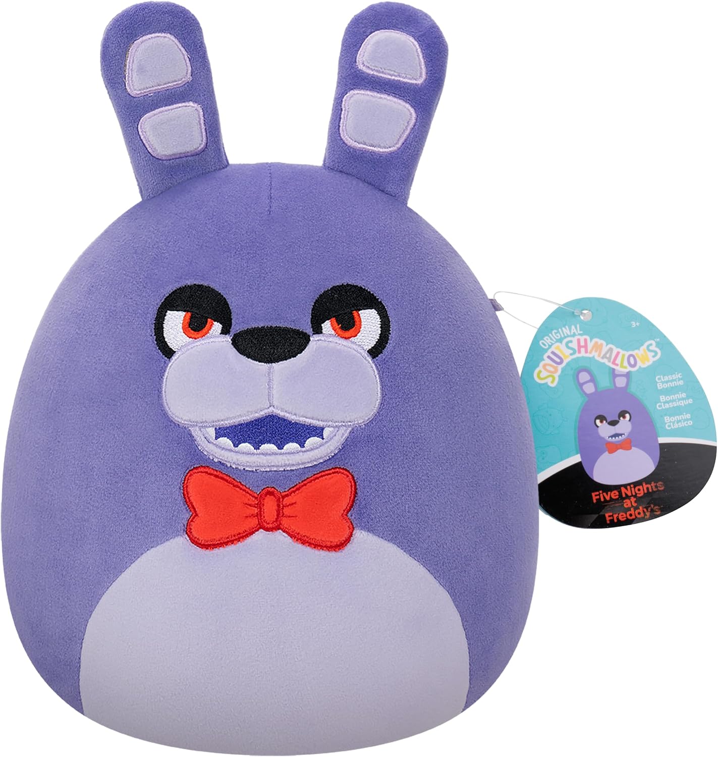 Squishmallows Original Five Nights at Freddy’s – Bonnie Clássico de 8 Polegadas – Pelúcia Oficial Jazwares Ultramacia
