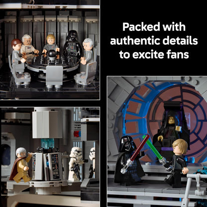 LEGO Star Wars 75419 Conjunto de Construção da Estrela da Morte para Adultos - Kit de Modelo Interativo UCS com 36 Minifiguras, incluindo Luke Skywalker, Han Solo e Darth Vader - Presente Colecionável para Fãs de Uma Nova Esperança