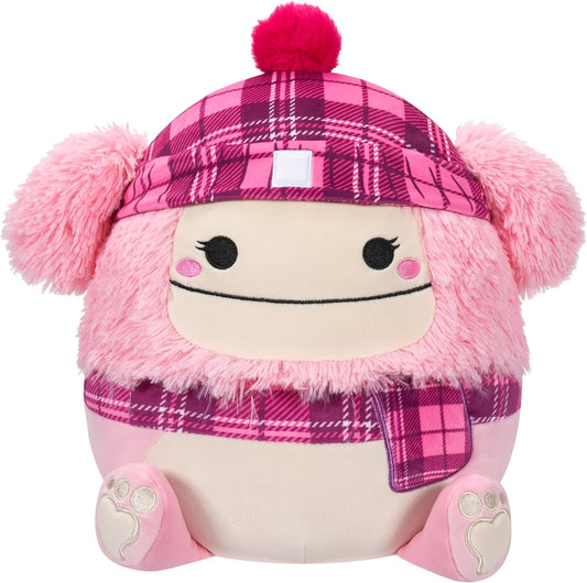Squishmallows SQXM00463 Amazon Exclusive Jumbo Plush 24" Pé Grande Brina-Rosa com Lenço e Chapéu