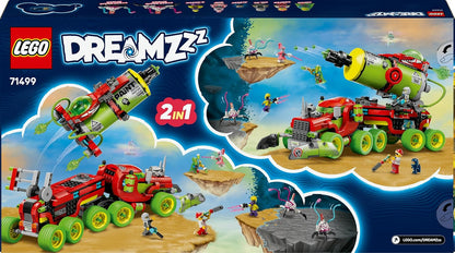 LEGO DREAMZzz 2 em 1, Caminhão de Tinta Spray do Mateo com 2 Modos de Construção, Boosters Modulares e 5 Minifiguras, incluindo Cooper e Sr. Oz - Presente Criativo de Aniversário para Meninos e Meninas a partir de 9 Anos - 71499