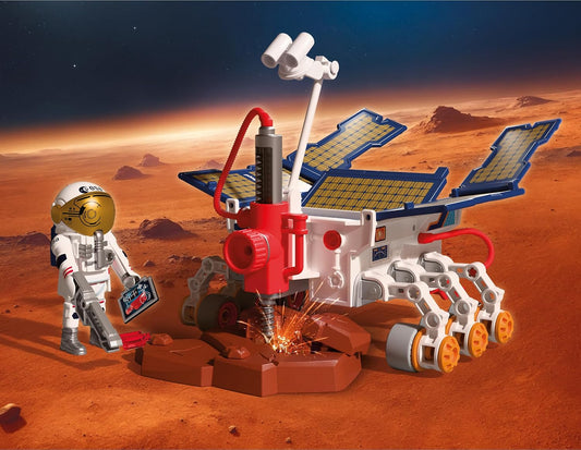 Playmobil Space ESA – Rover de Exploração de Marte e Astronauta – Rover móvel com perfuratriz e painéis solares, conjunto de brinquedo espacial para crianças a partir de 4 anos, 72012