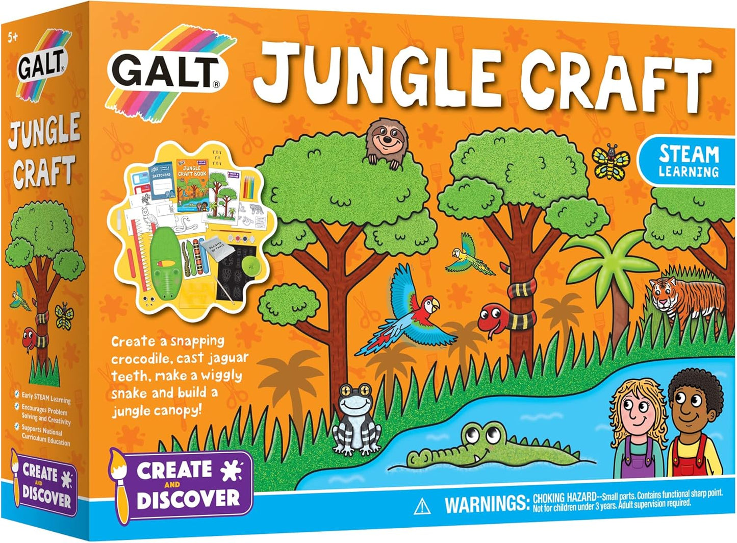 Galt, Jungle Craft, Kit de artesanato para crianças, a partir de 5 anos, médio