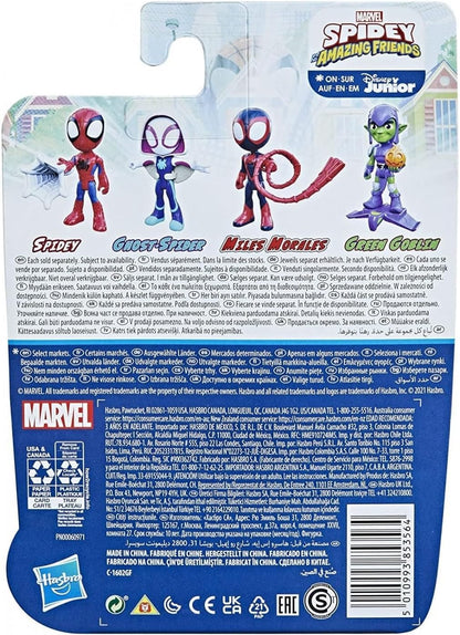 SPIDEY AND HIS AMAZING FRIENDS  Figura de ação Marvel O Homem-Aranha e os Grandes Amigos Mulher Aranha em escala de 15 cm de altura com 1 acessório para crianças a partir de 3 anos