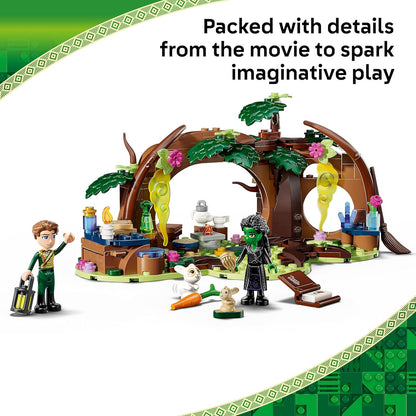 LEGO Refúgio da Elphaba Malvada - Brinquedo de Construção na Floresta com 2 Mini Bonecas e 2 Figuras de Animais, além de Acessórios - Presente para Meninas a partir de 7 Anos e Fãs do Filme - 75687