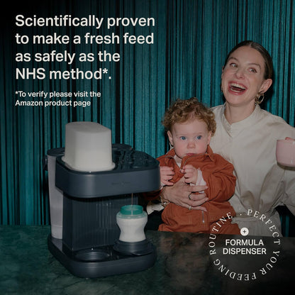 Tommee Tippee Perfect Prep Pro, máquina de preparar fórmula infantil em pó e mamadeiras com filtro de água antibacteriano e suporte personalizado por aplicativo.