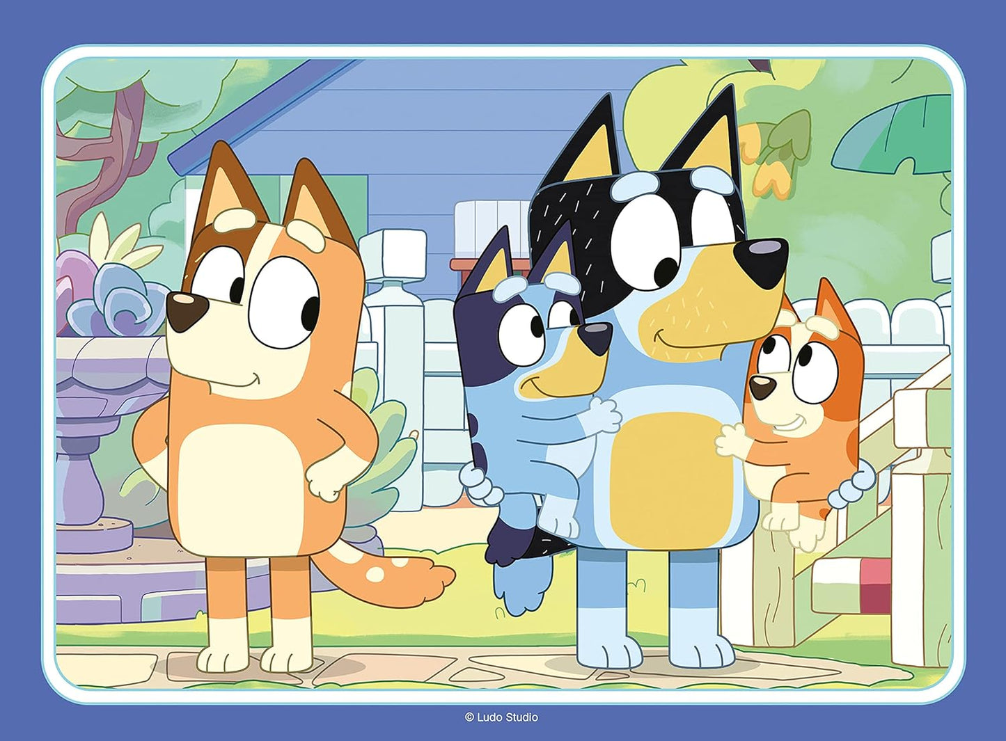 Ravensburger Bluey Toys - 4 rompecabezas en caja para niños de 3 años en adelante - 12, 16, 20, 24 piezas - Regalos para niños