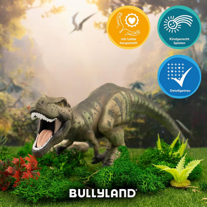Bullyland 61461 61461 Figura de Brinquedo T-Rex com Boca Móvel, Dinossauro de aproximadamente 10,5 cm, Detalhes Precisos, Livre de PVC, Crianças a partir de 3 Anos, Multicolorido