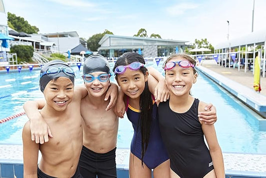 Zoggs Phantom 2.0 Gafas de natación para niños, gafas de natación con protección UV, correa para gafas de natación con yugo dividido, lentes transparentes sin niebla, gafas de ajuste rápido para edades de 6 a 14 años