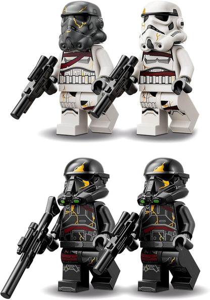 LEGO Star Wars: Ahsoka Death Trooper & Night Trooper Battle Pack, pequeno presente para meninos, meninas e fãs com 6 anos ou mais, brinquedo de construção Dropship para crianças, 4 personagens com blasters 75412