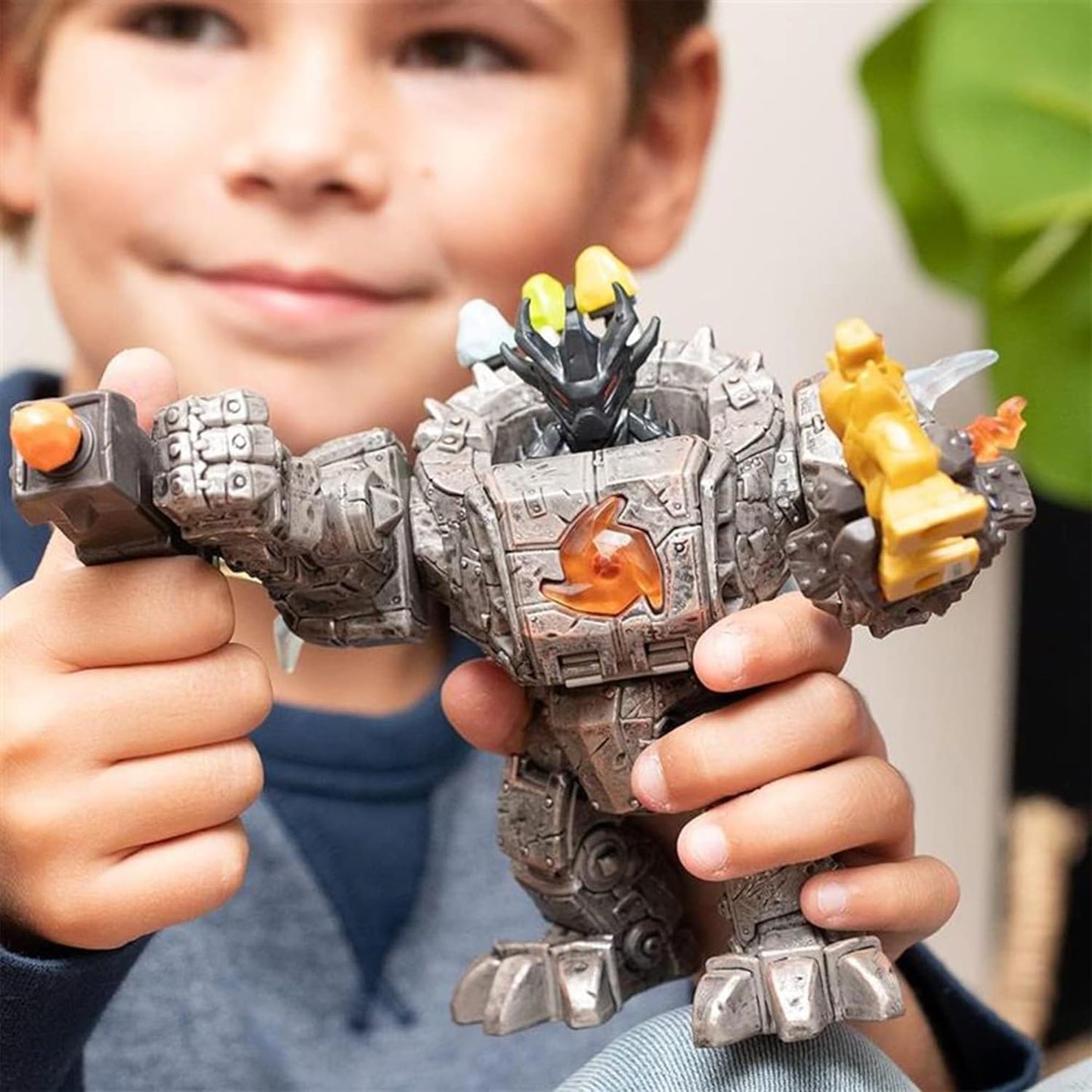 SCHLEICH Criaturas de Eldrador - Conjunto de 20 peças com Robô Mestre, Miniaturas e Armas - Figuras de Ação Articuladas para Meninos e Meninas - Conjunto de Brinquedos com Robôs de 23 cm - Crianças a partir de 7 anos | 42549
