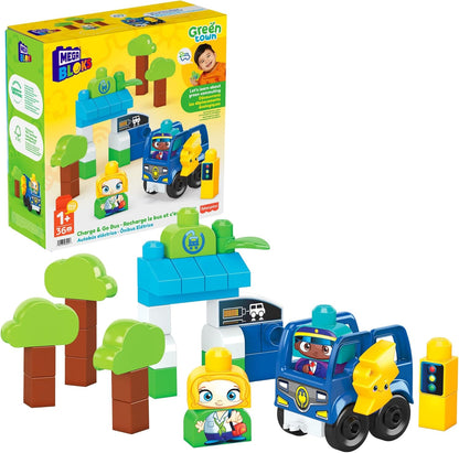 MEGA BLOKS Blocos de construção infantis Fisher-Price, classificação e reciclagem de cidade verde