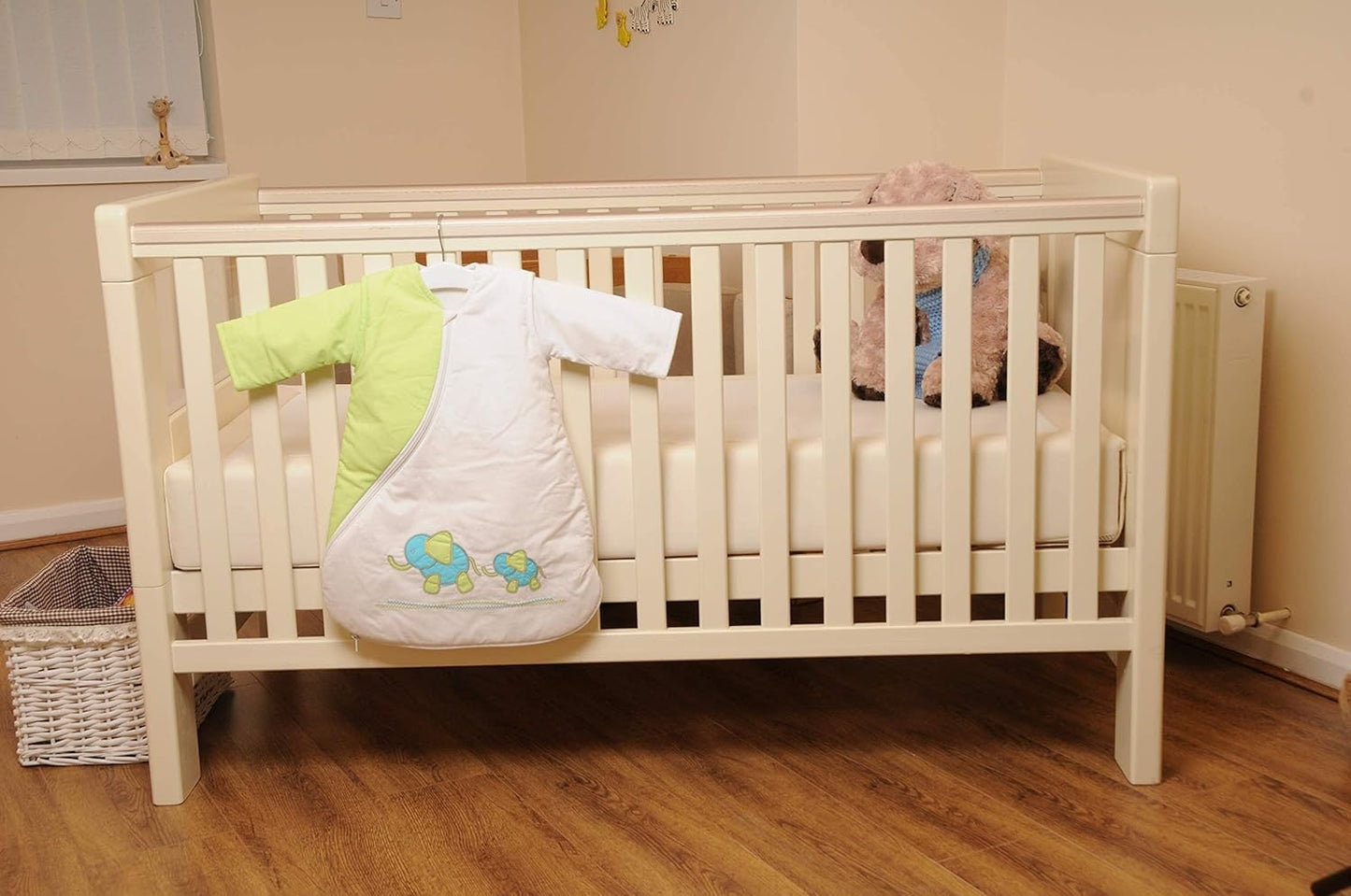 PurFlo Saco de dormir para bebê bordado SleepS All Seasons (elefante Kiwi, 0-3 meses) Nome do item (também conhecido como título)