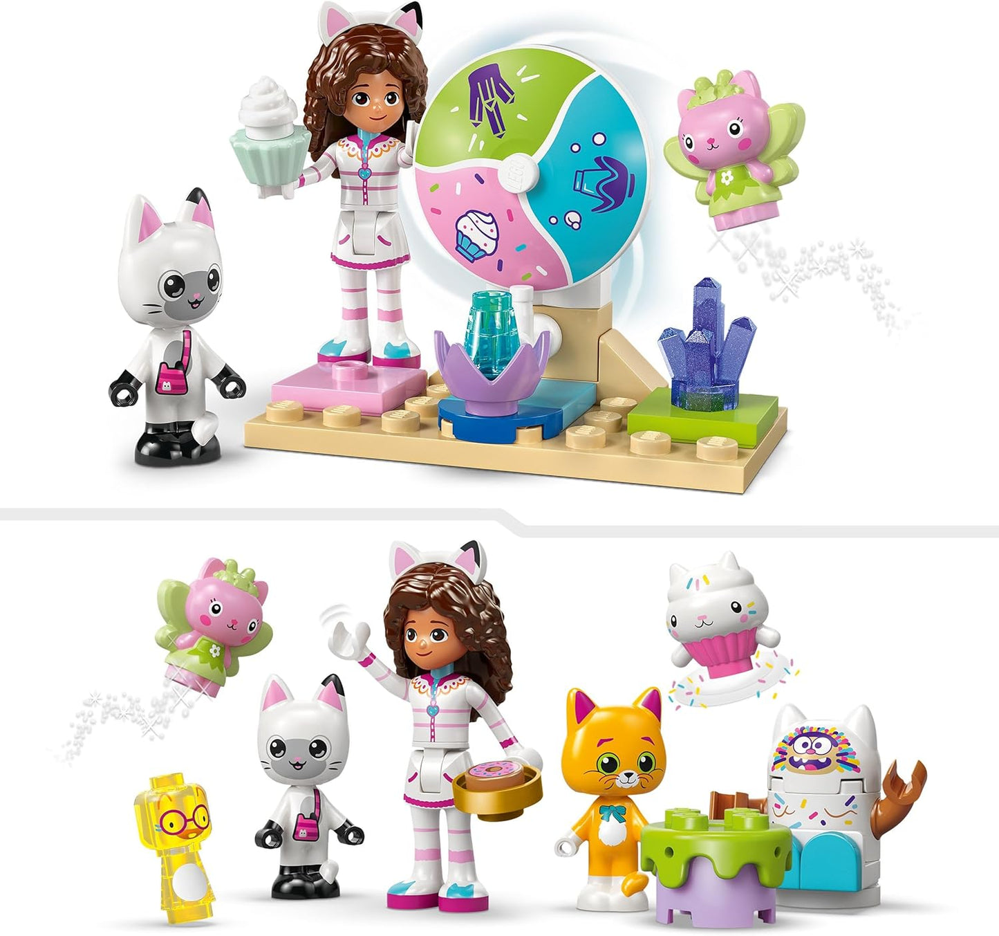 LEGO Gabby's Dollhouse Sweet Treat Mountain & Kitty Garden Toy - incl. a Mini Doll, Pandy Paws & Kitty Fairy Figures plus Food Accessories - Gift for 4+ Year Old Girls & Movie Fans - 11205