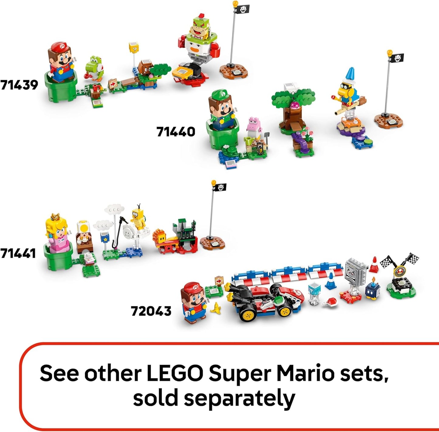 LEGO Super Mario Acampamento do Capitão Toad - Brinquedo interativo com 3 figuras, incluindo um Goomba, além de uma barraca e uma ponte que desaba - Presente para gamers a partir de 6 anos - 72040