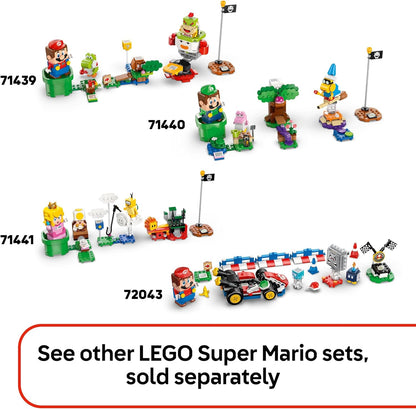 LEGO Super Mario Acampamento do Capitão Toad - Brinquedo interativo com 3 figuras, incluindo um Goomba, além de uma barraca e uma ponte que desaba - Presente para gamers a partir de 6 anos - 72040