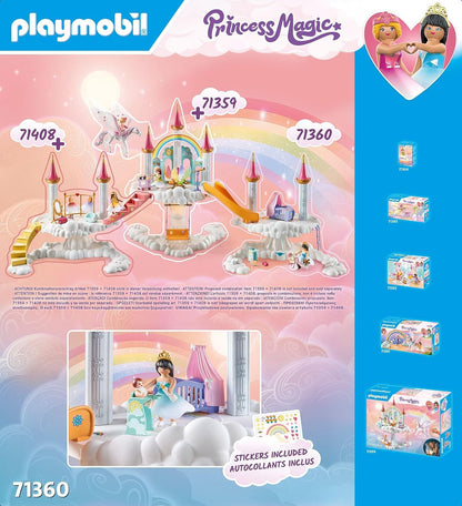 Playmobil 71360 Habitación para Bebé Arcoíris en las Nubes, Mundo Mágico de Cuento de Hadas, Juego de Rol Divertido e Imaginativo, Juegos Adecuados para Niños a Partir de 4 Años
