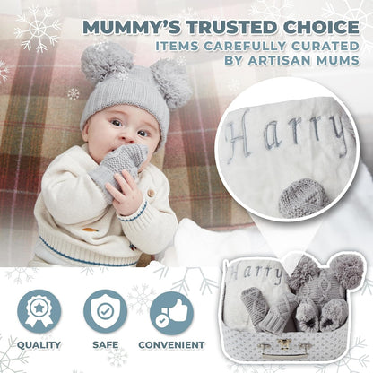 Conjunto de presentes unissex para bebês - Presentes para bebês recém-nascidos unissex, presentes para revelação do sexo do bebê, presentes personalizados para chá de bebê - presentes personalizados, roupas de inverno para bebês