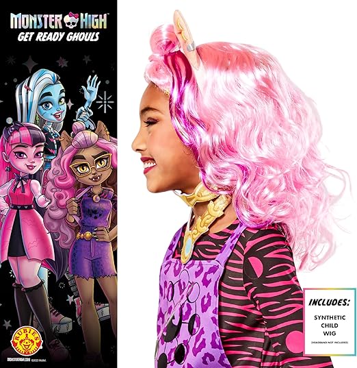 Rubies Peluca infantil oficial de Monster High Clawdeen Wolf, accesorio para disfraces infantiles
